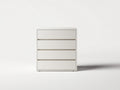 Cómodas de dormitorio melamina 100x45x85 cm - blanco mate - diseño moderno con 4 cajones
